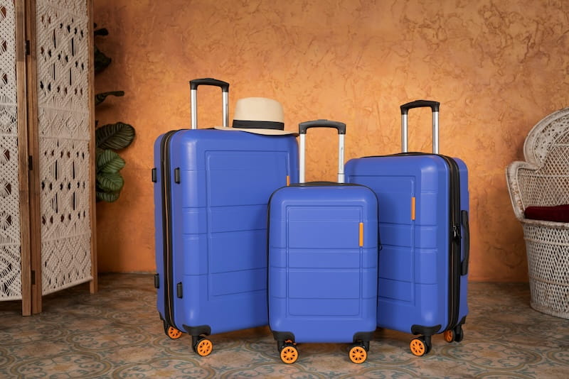 Maleta de viagem de familia