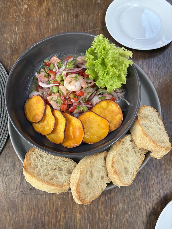 Onde comer e encontrar bons vinhos no Valle Las Trancas: Um roteiro gastronômico pela Plaza Olivas Ceviche Bar E Cafe Las Bravas Plaza Oliva