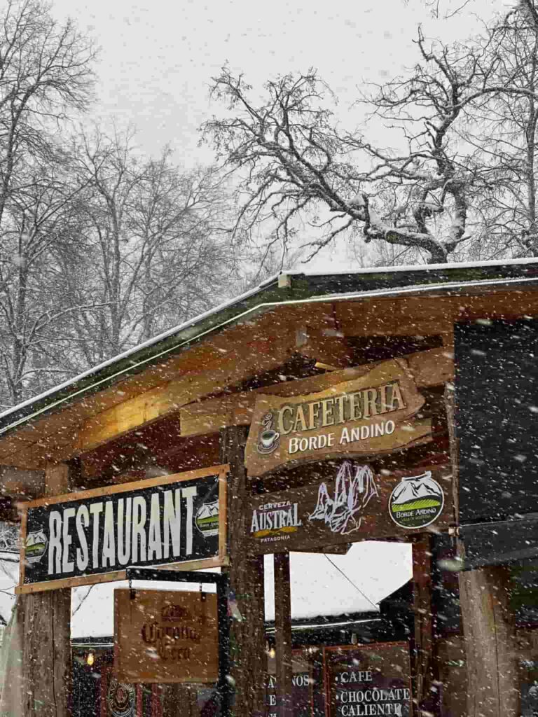 fachada hotel borde andino las trancas nevados de chillian